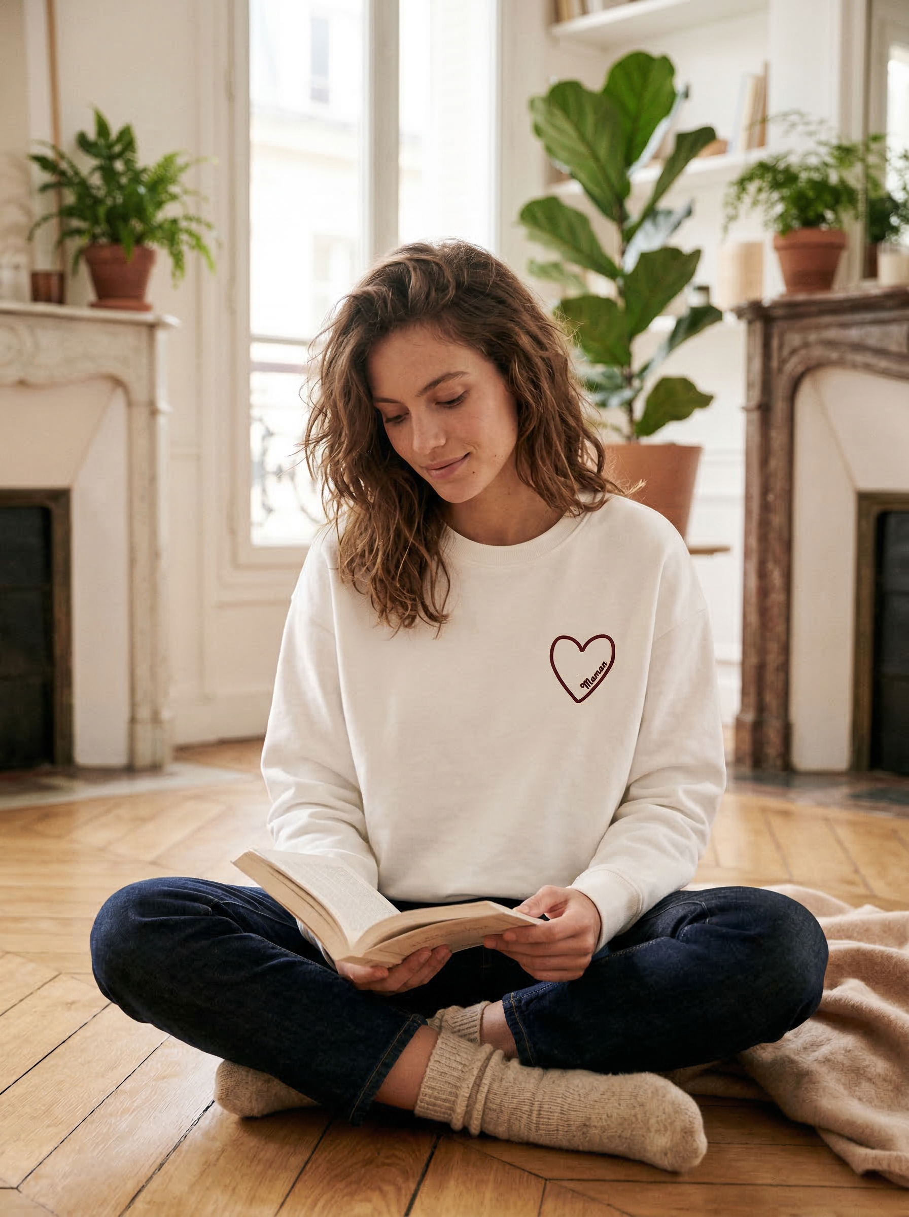 Sweat brodé L'Ambre
