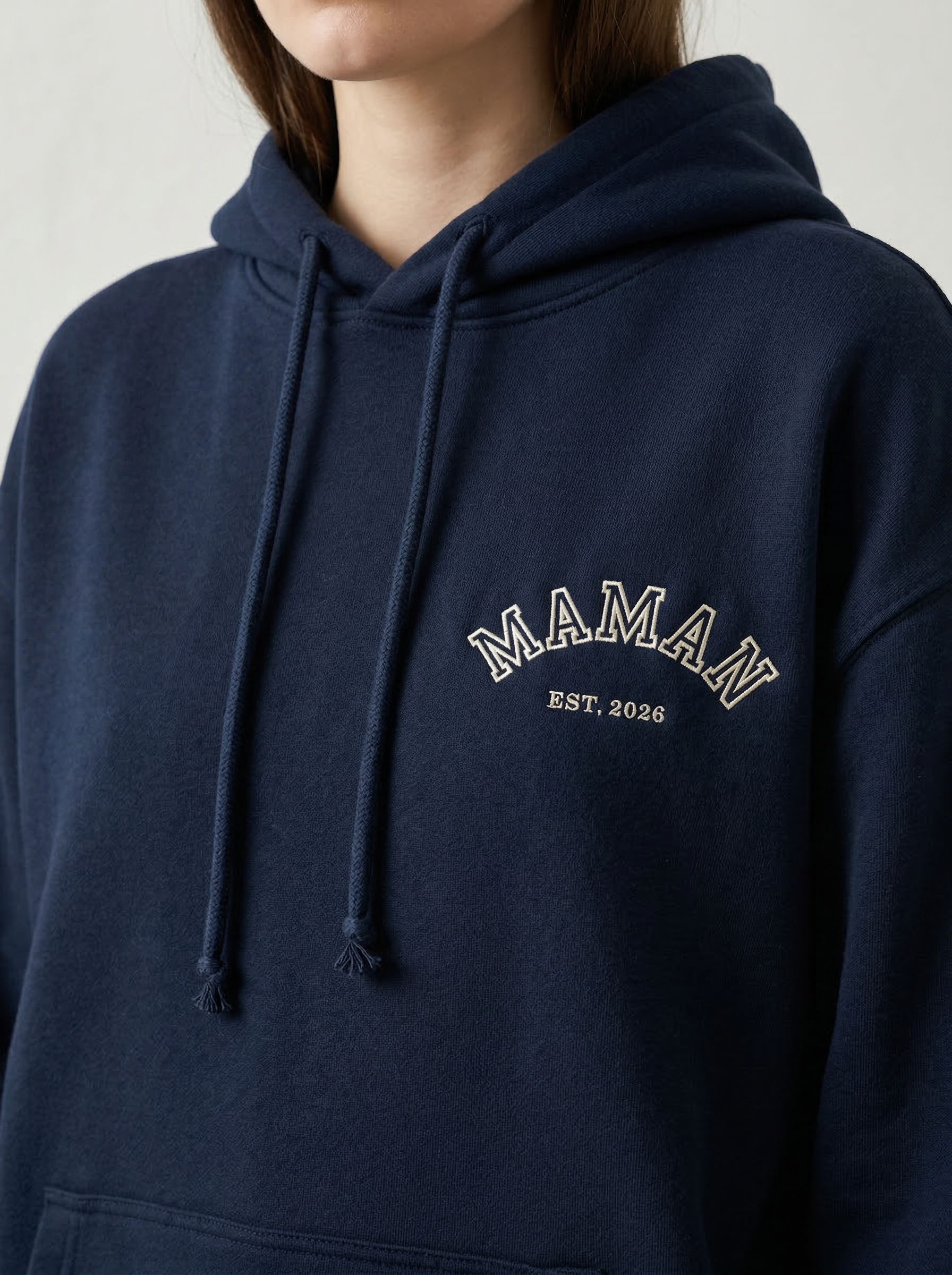 Hoodie Brodé — L'Annonce — Maman Mini