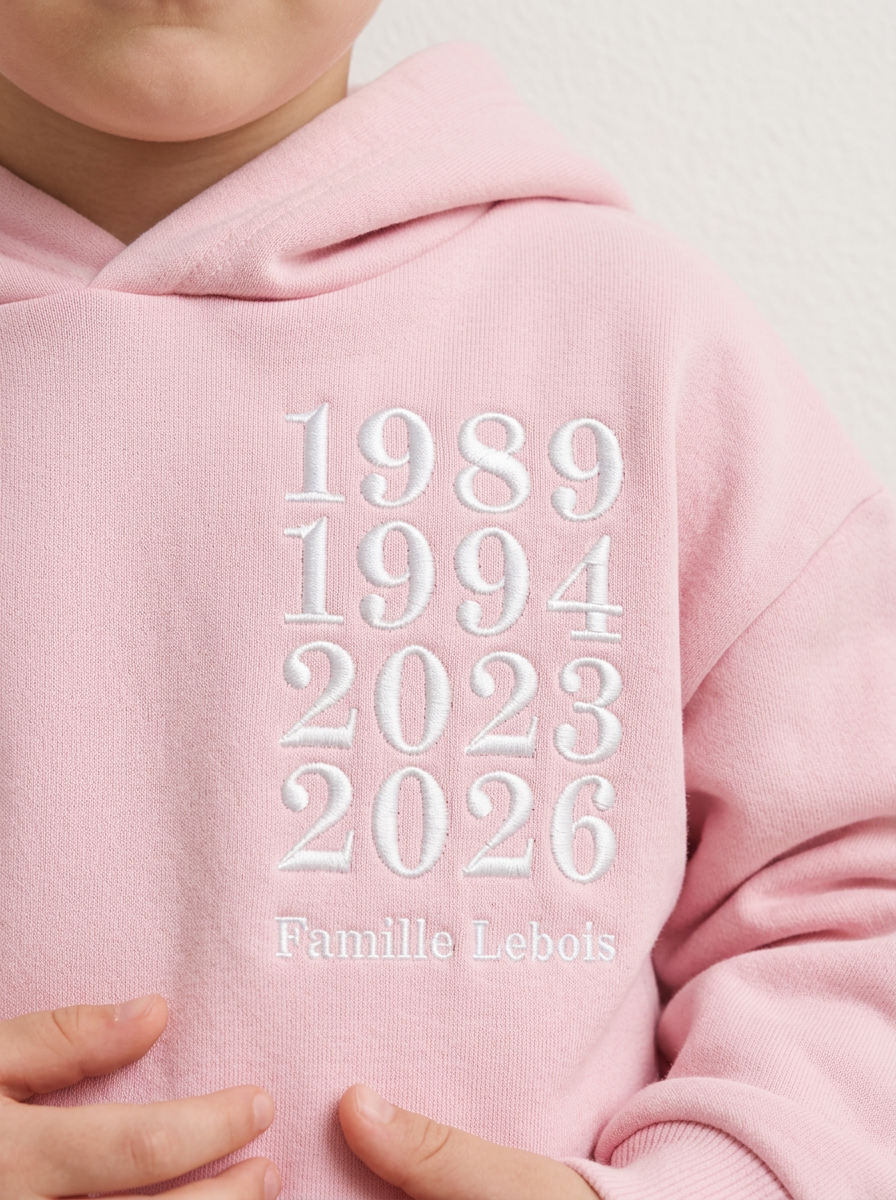 Hoodie Enfant Brodé — Notre Héritage