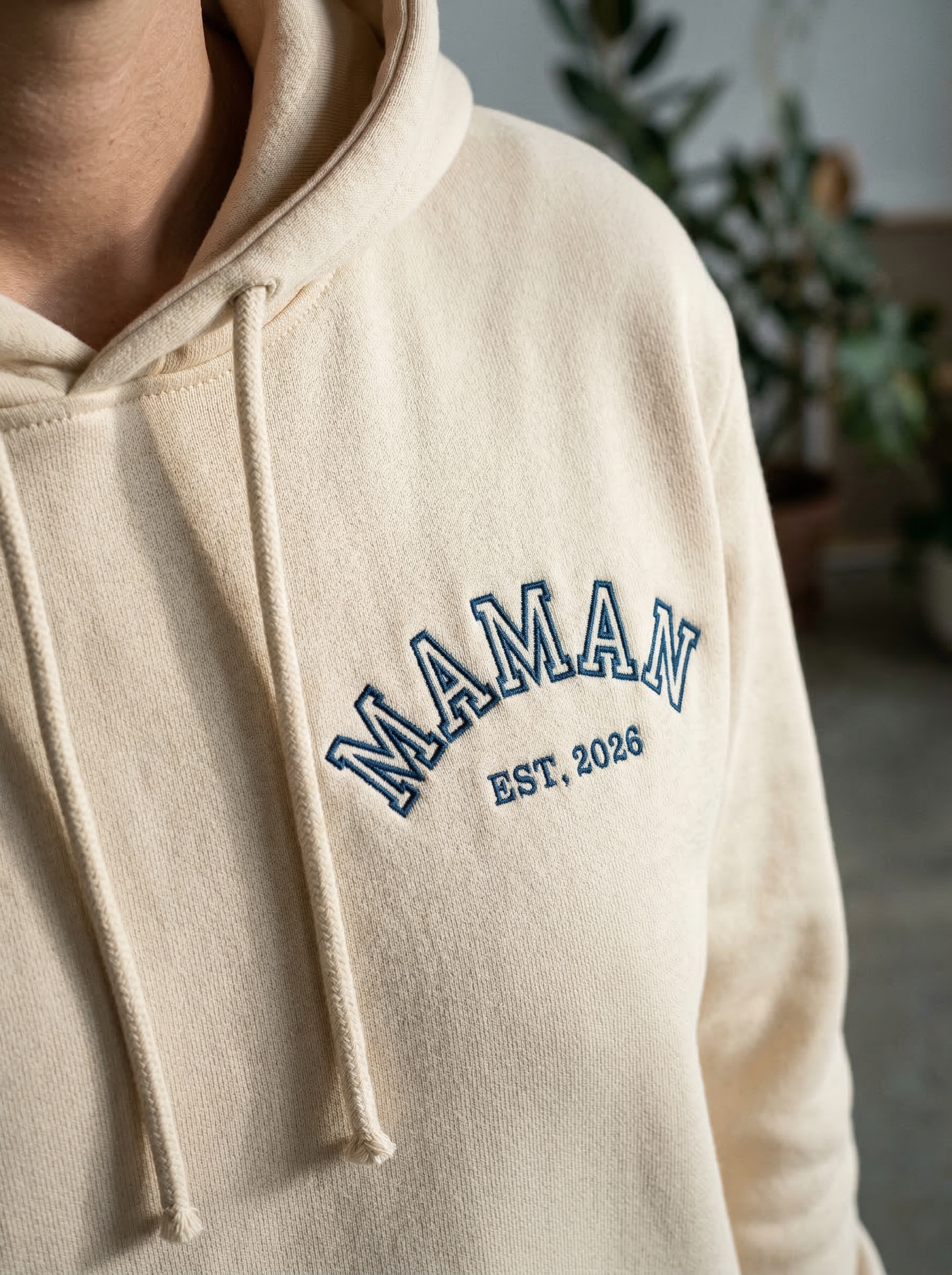 Hoodie Brodé — L'Annonce  — Maman Mini