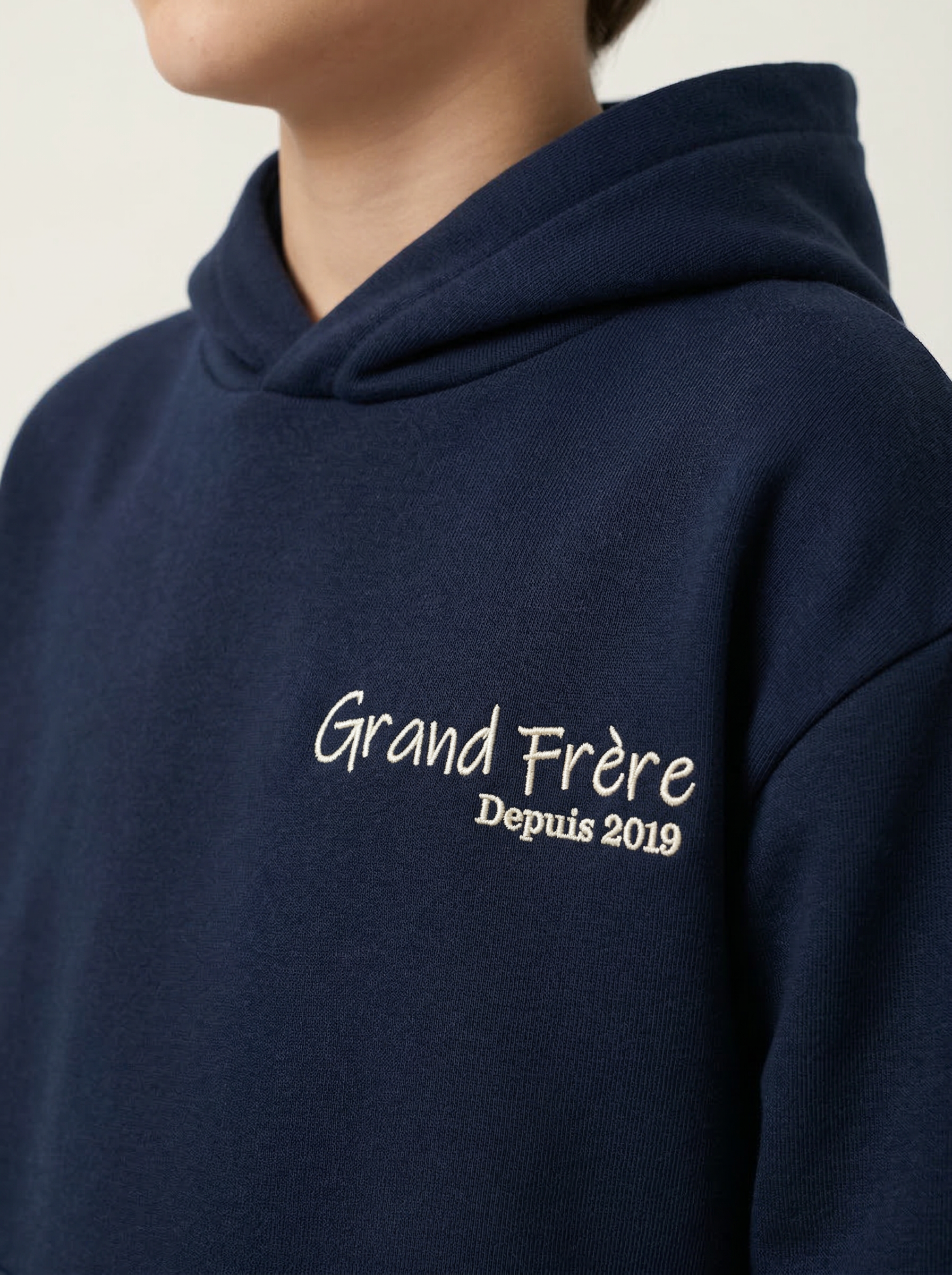 Hoodie Enfant Brodé — Le Depuis  — Mini