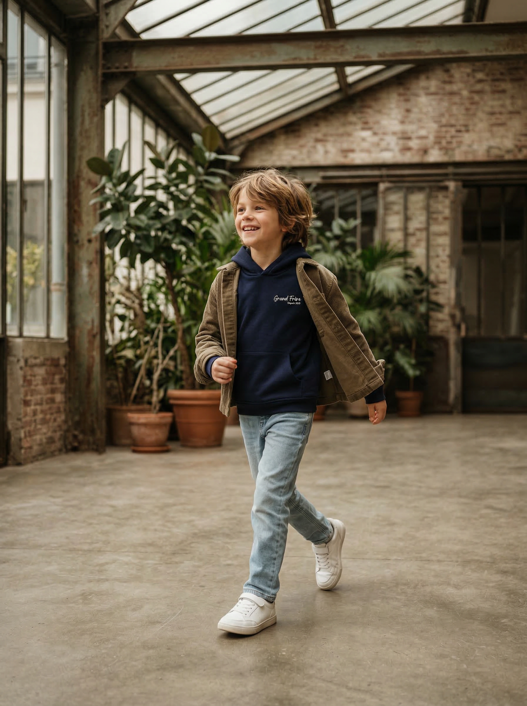 Hoodie Enfant Brodé — Le Depuis  — Mini